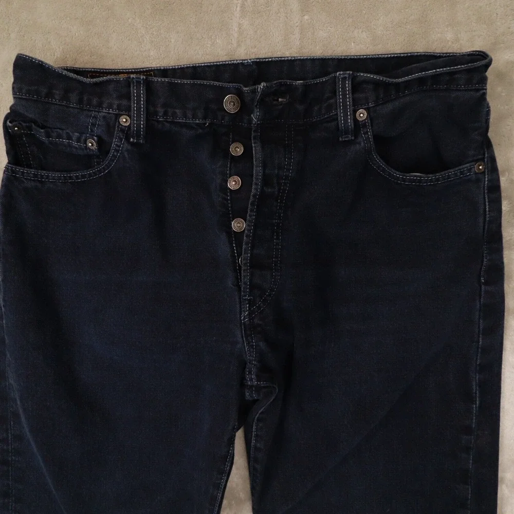 Vintage Levis 501‎ XX Men's Y2K 2003 Dark Blue Denim Jeans size 36x32 act 34x32